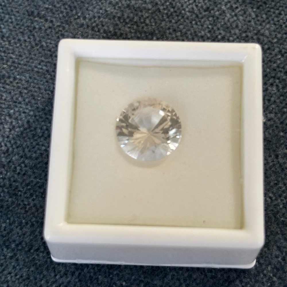 4.50CT Danburite-Diamond Cut-12MM-Loose Stone - Picture 5 of 7